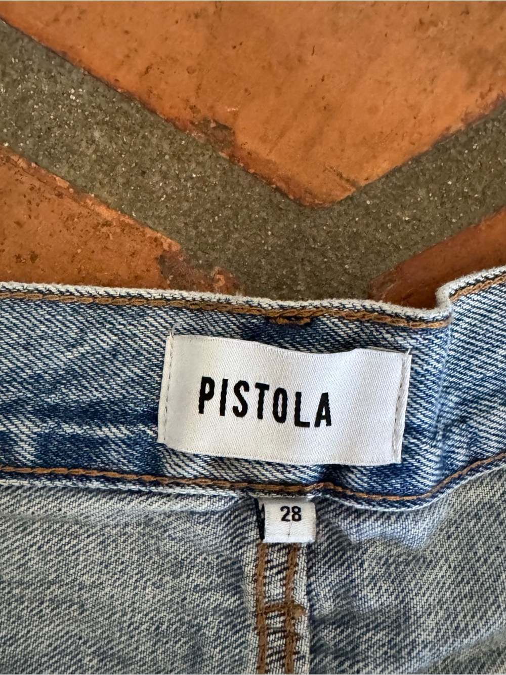 pistola Light Blue Distressed Denim Cutoff Shorts - Picture 2 of 2